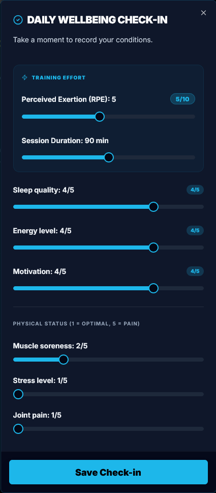 Mobile Wellness Check-in